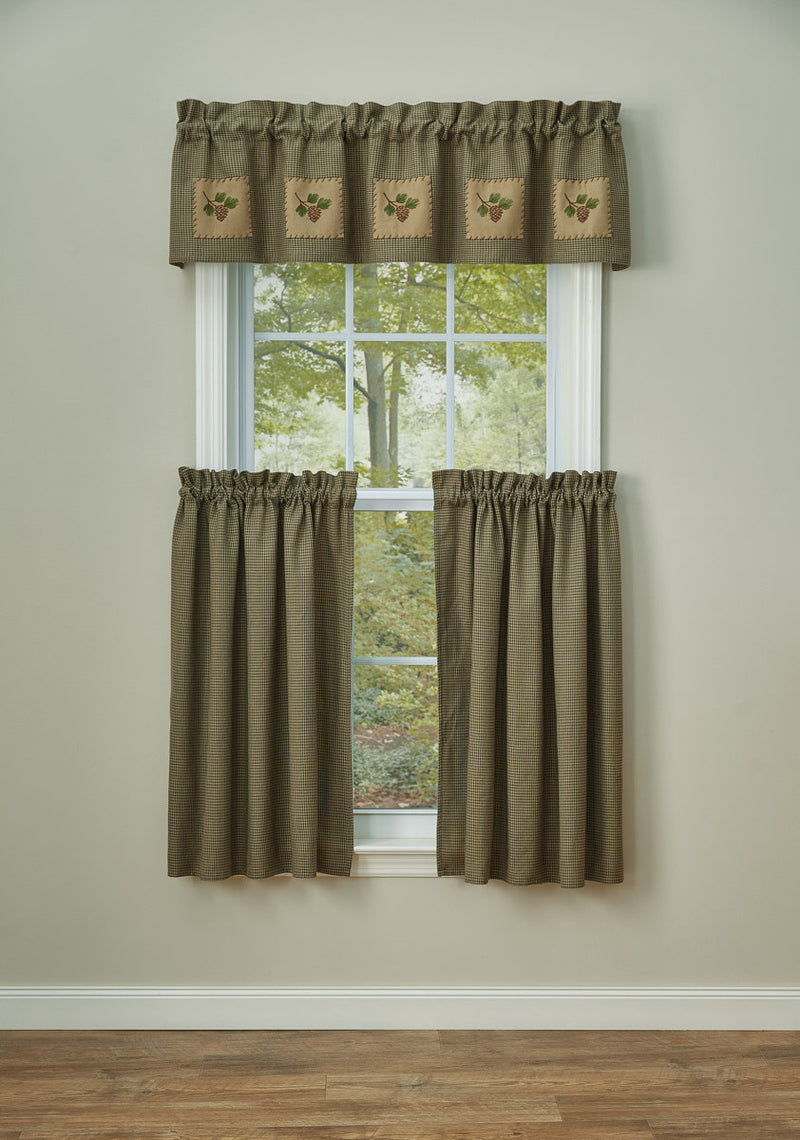 PINEVIEW LINED PATCH VALANCE 60X14"