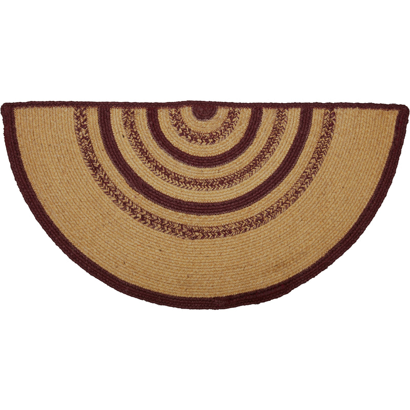 Potomac Jute Rug Half Circle Stencil Stars 16.5x33