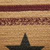 Potomac Jute Rug Oval Stencil Stars w/ Pad 36x60