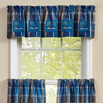 RAINY LAKE LINED LOON EMBROIDERED PATCH VALANCE 60" x 14"