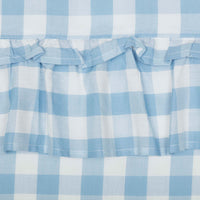 Annie Buffalo Blue Check Ruffled Shower Curtain 72x72 **BACKORDERED UNTIL JANUARY 2025**