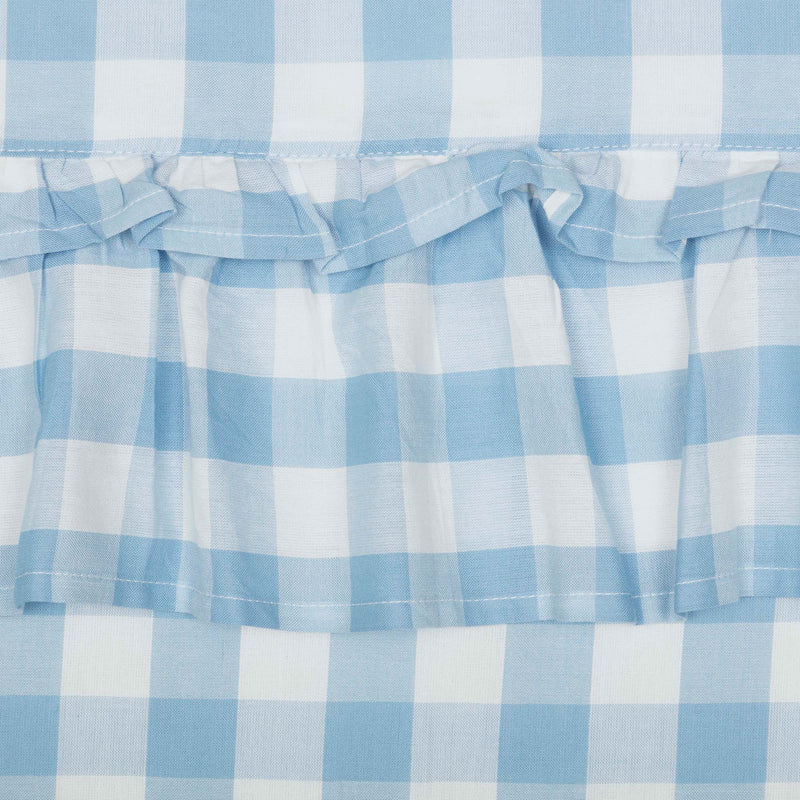 Annie Buffalo Blue Check Ruffled Shower Curtain 72x72 **BACKORDERED UNTIL JANUARY 2025**