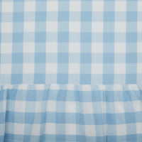 Annie Buffalo Blue Check Ruffled Shower Curtain 72x72 **BACKORDERED UNTIL JANUARY 2025**