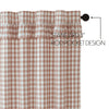 Annie Buffalo Portabella Check Ruffled Shower Curtain 72x72 **BACKORDERED UNTIL JANUARY 2025**