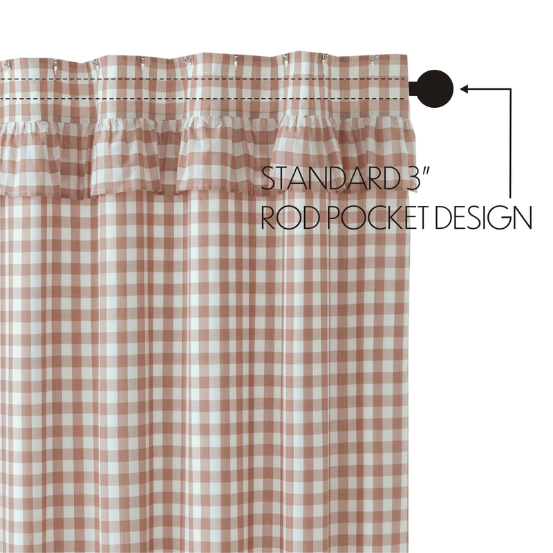 Annie Buffalo Portabella Check Ruffled Shower Curtain 72x72 **BACKORDERED UNTIL JANUARY 2025**