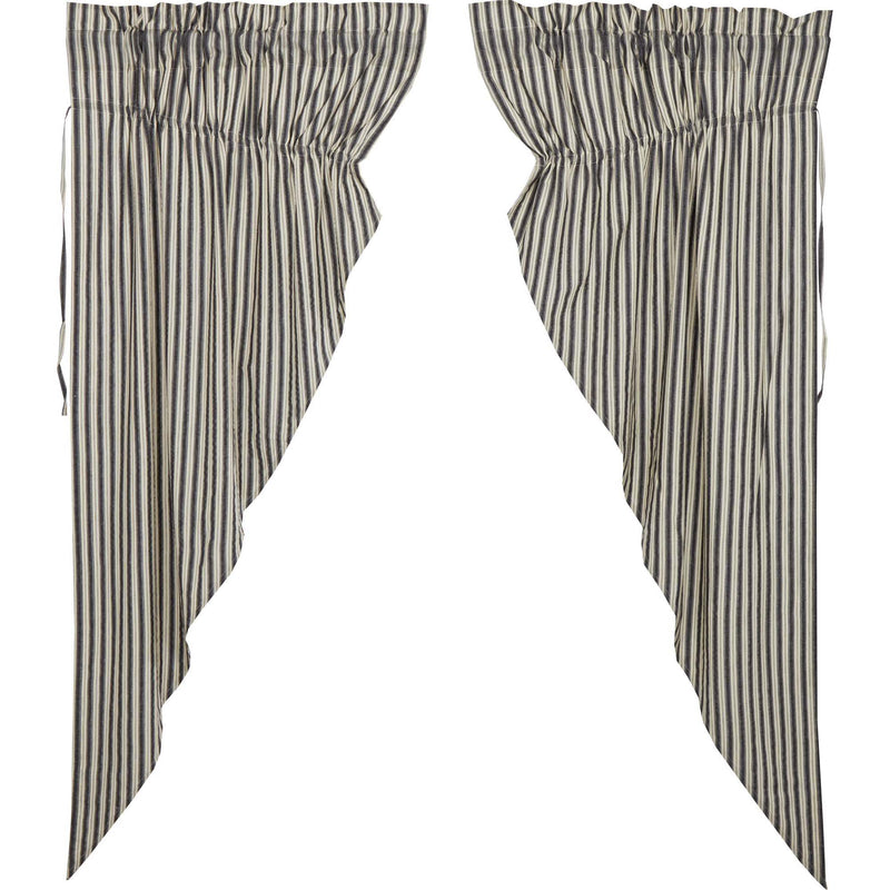 Ashmont Ticking Stripe Prairie Short Panel Set of 2 63x36x18