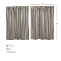 Ashmont Ticking Stripe Tier Set of 2 L36xW36