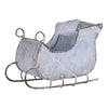 7-Inch Tin Sleigh in Rustic White Wash