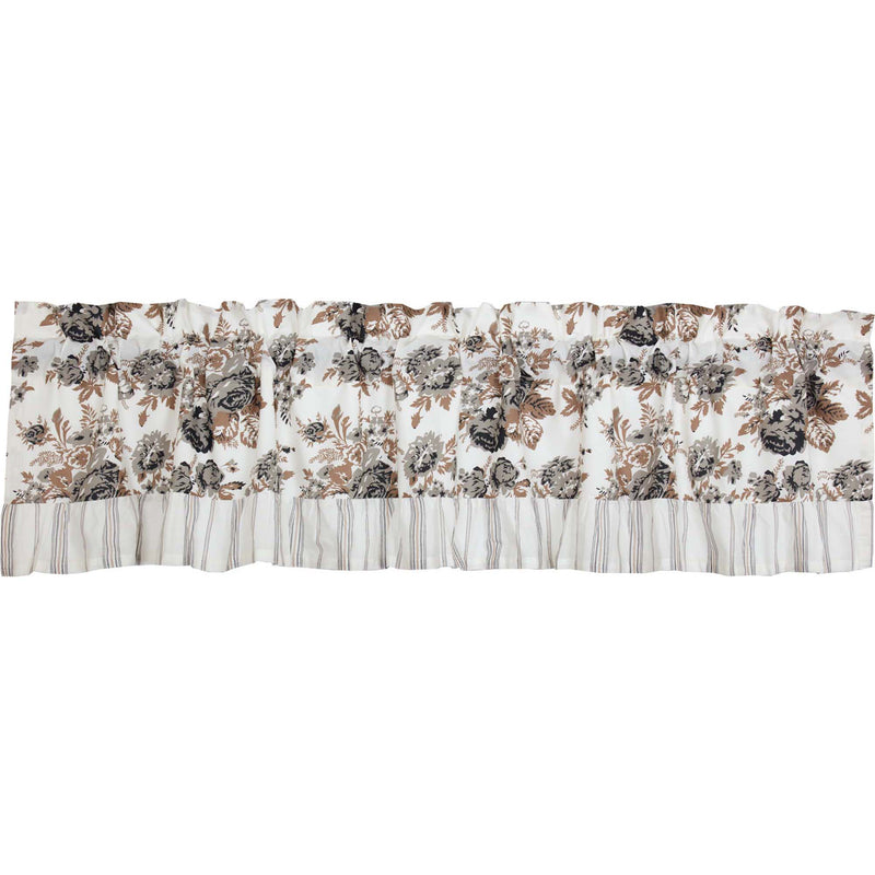 Annie Portabella Floral Ruffled Valance 16x72 **BACKORDERED UNTIL FEBRUARY 2025**