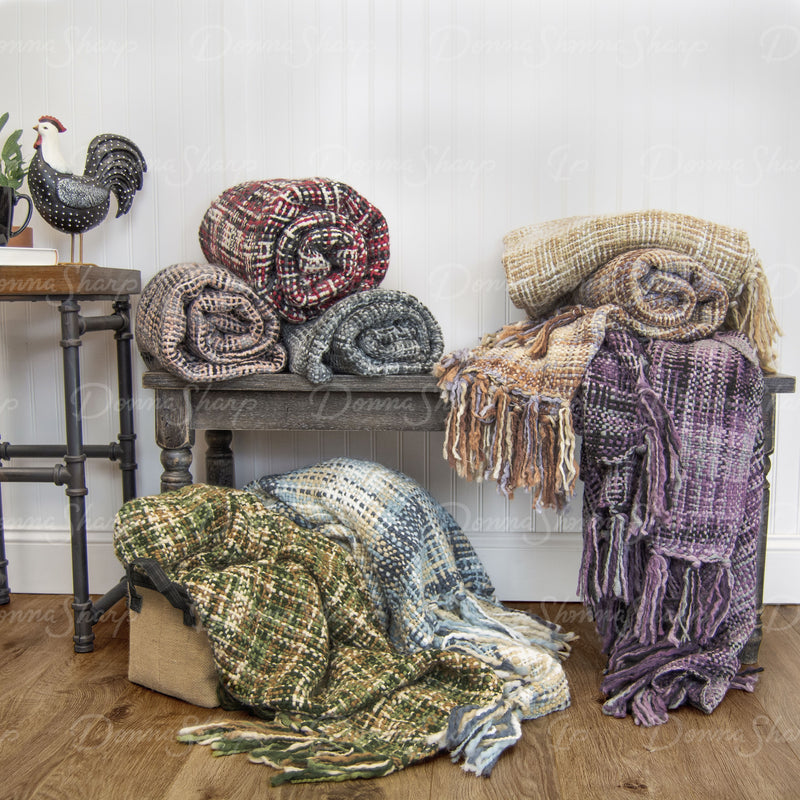 Heritage Woven Throw Blanket - Field Greens
