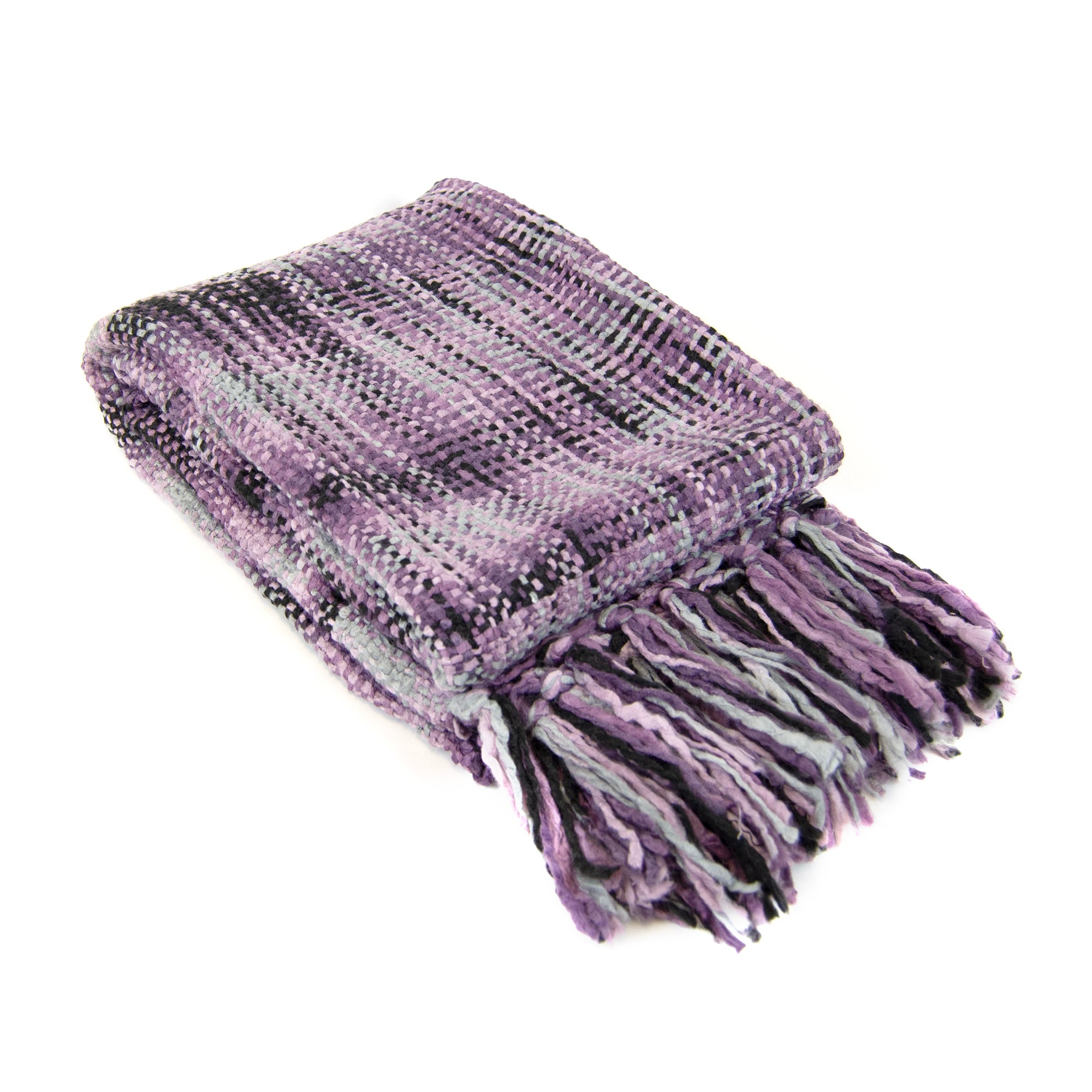 Heritage Woven Throw Blanket - Purple