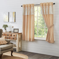 Camilia Ruffled Short Panel Set of 2 63x36