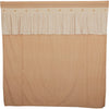 Camilia Ruffled Shower Curtain 72x72