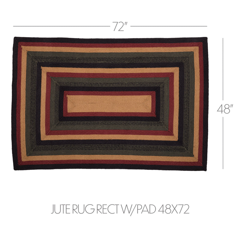 Wyatt Jute Rug Rect w/ Pad 48x72