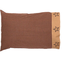 Patriotic Patch Standard Pillow Case Set of 2 21x30