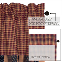 Patriotic Patch Valance Block Border 16x72