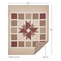 Cider Mill Twin Quilt 68Wx86L **BACKORDERED UNTIL DECEMBER 2024**