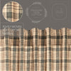 Cider Mill Plaid Prairie Swag Set of 2 36x36x18