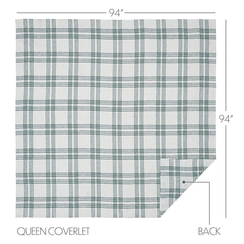 Pine Grove Plaid Queen Coverlet 94x94