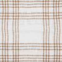 Wheat Plaid Woven Throw 50x60 **BACKORDERED UNTIL MARCH 2025**