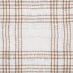 Wheat Plaid Fabric Pillow 18x18