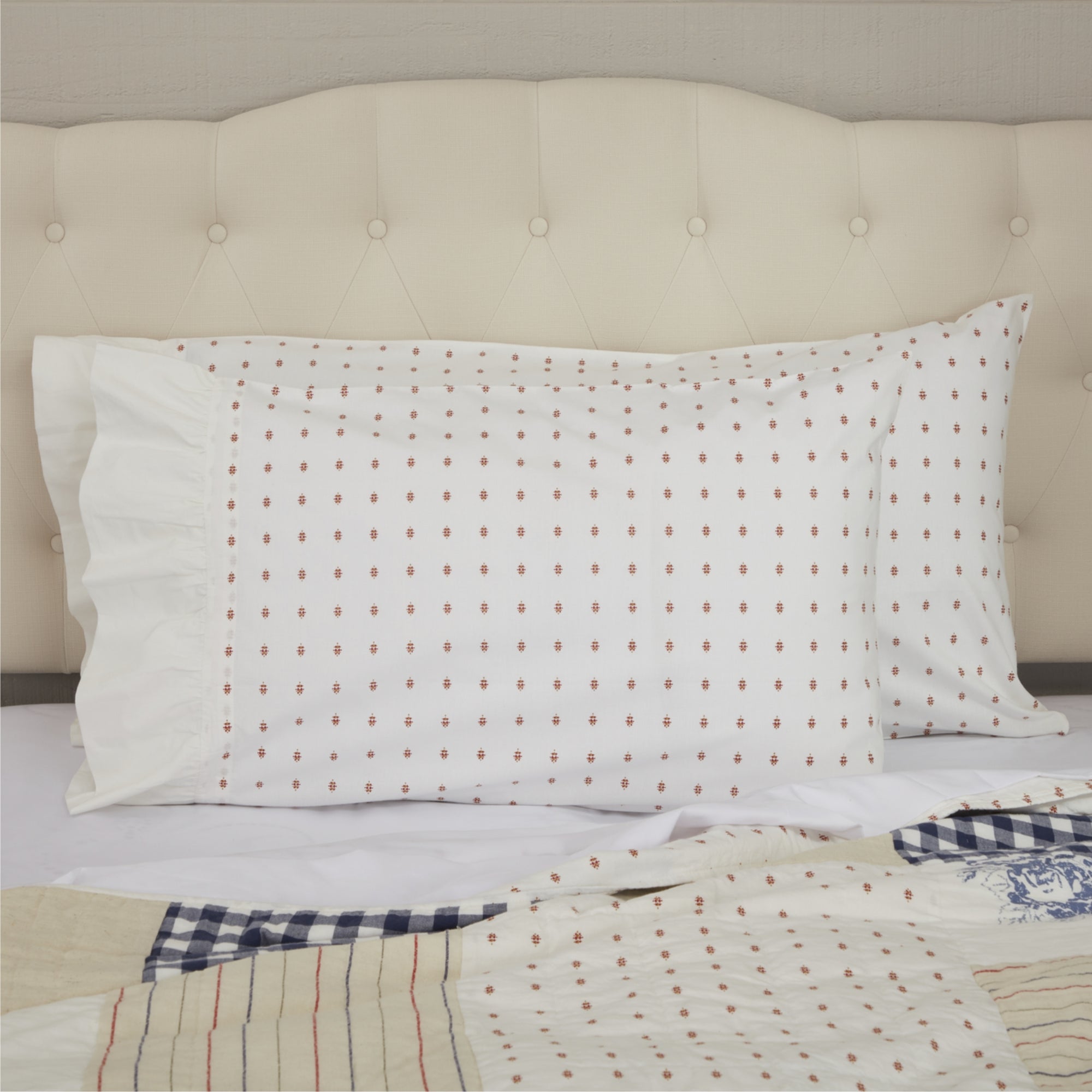 Abigail Standard Pillow Case Set of 2 27Lx21W+5