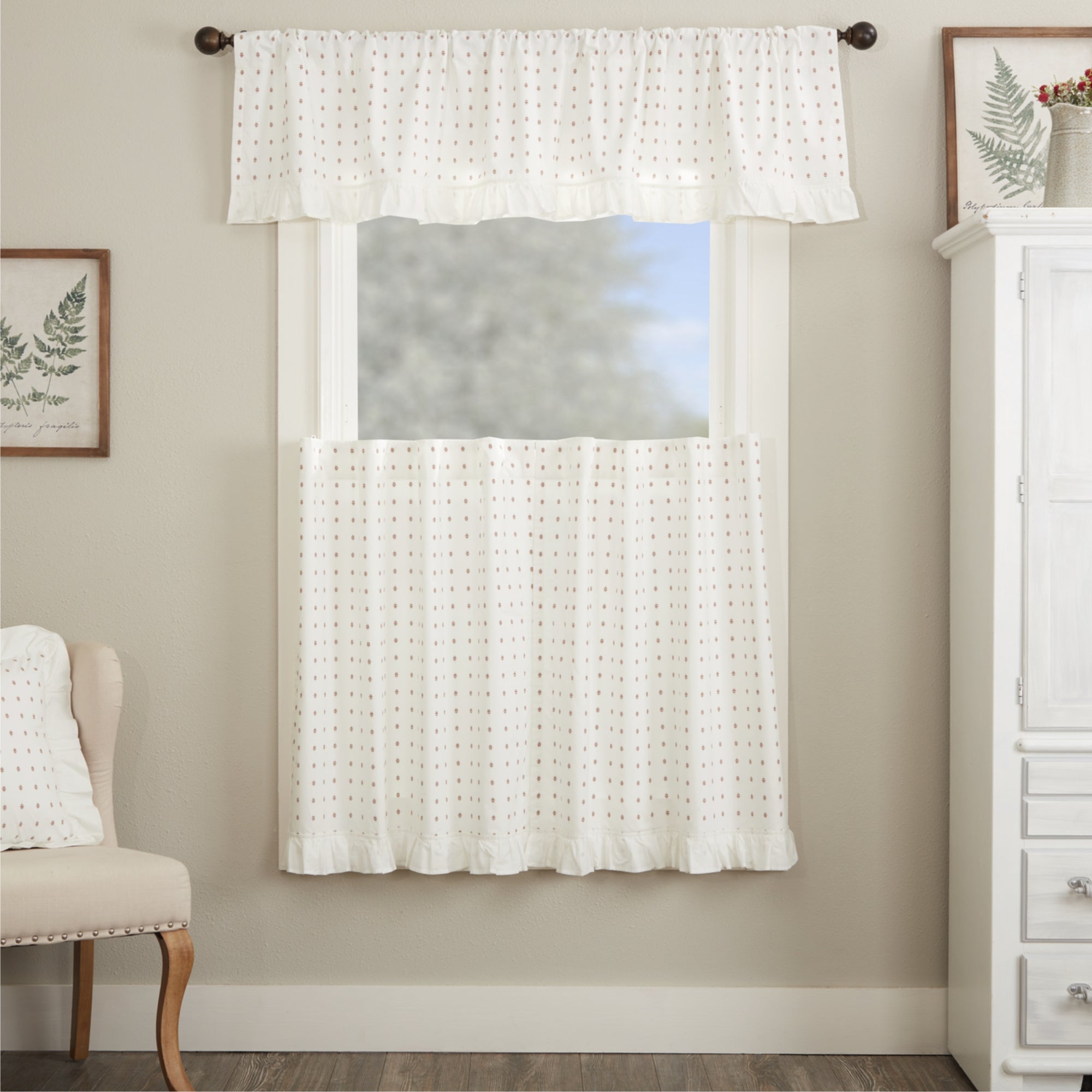 Abigail Ruffled Tier Set of 2 36Lx36W