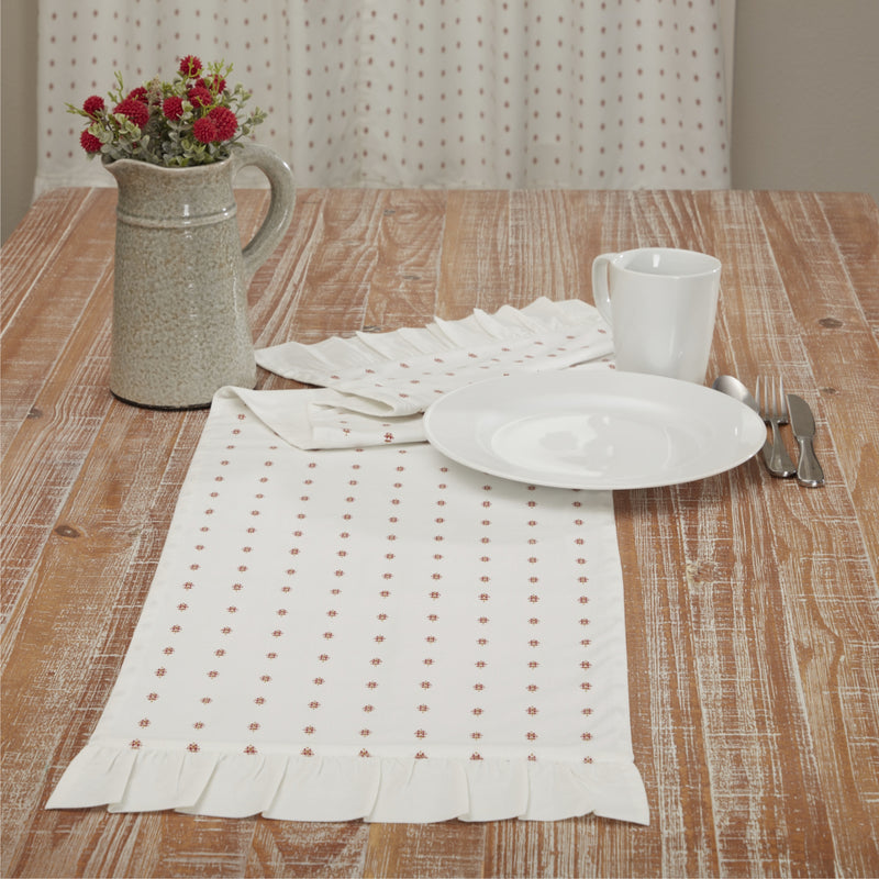 Abigail Ruffled Runner 36Lx13W