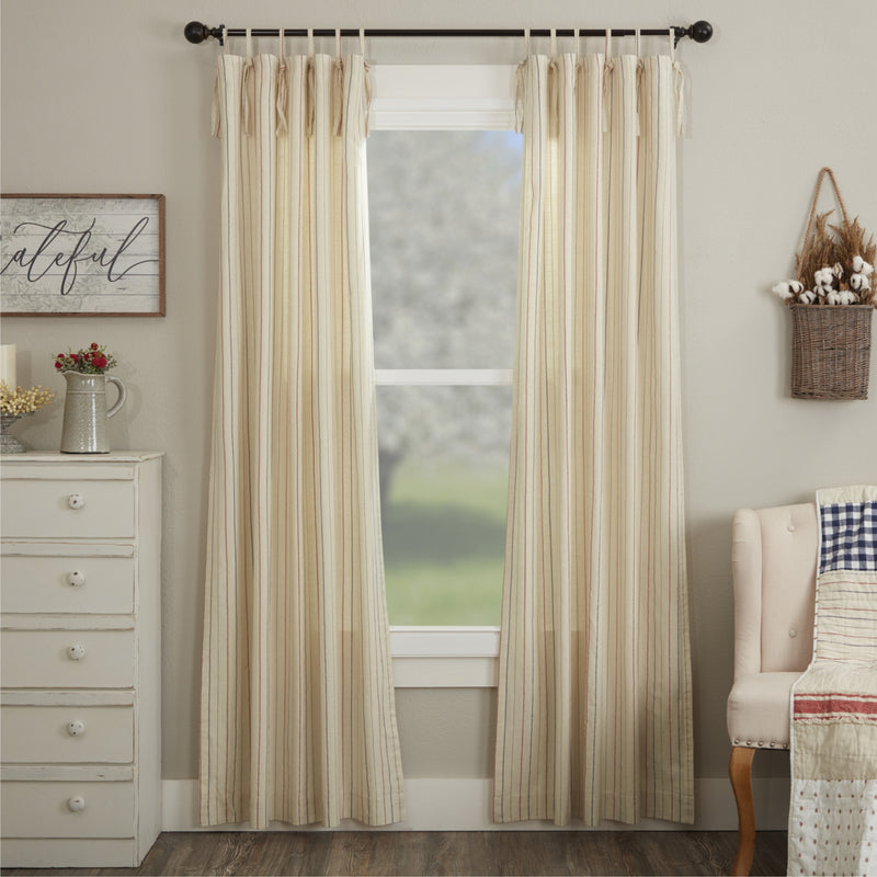 Betsy Stripe Tie Top Panel Set of 2 84Lx40W