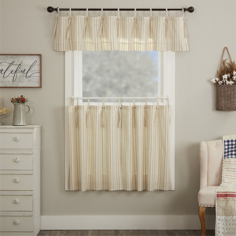 Betsy Stripe Tie Top Tier Set of 2 24Lx36W