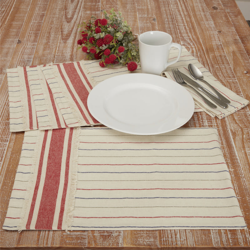 Betsy Stripe Placemat Set of 4 18Lx12W