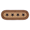 Potomac Jute Runner Stencil Stars 8x24