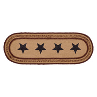 Potomac Jute Runner Stencil Stars 8x24