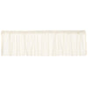 Tobacco Cloth Antique White Valance Fringed 16x90