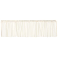 Tobacco Cloth Antique White Valance Fringed 16x90