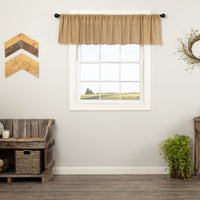 Tobacco Cloth Khaki Valance Fringed 16x90