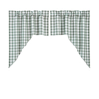 Annie Buffalo Green Check Swag Set of 2 36x36x16 **BACKORDERED UNTIL APRIL 2025**