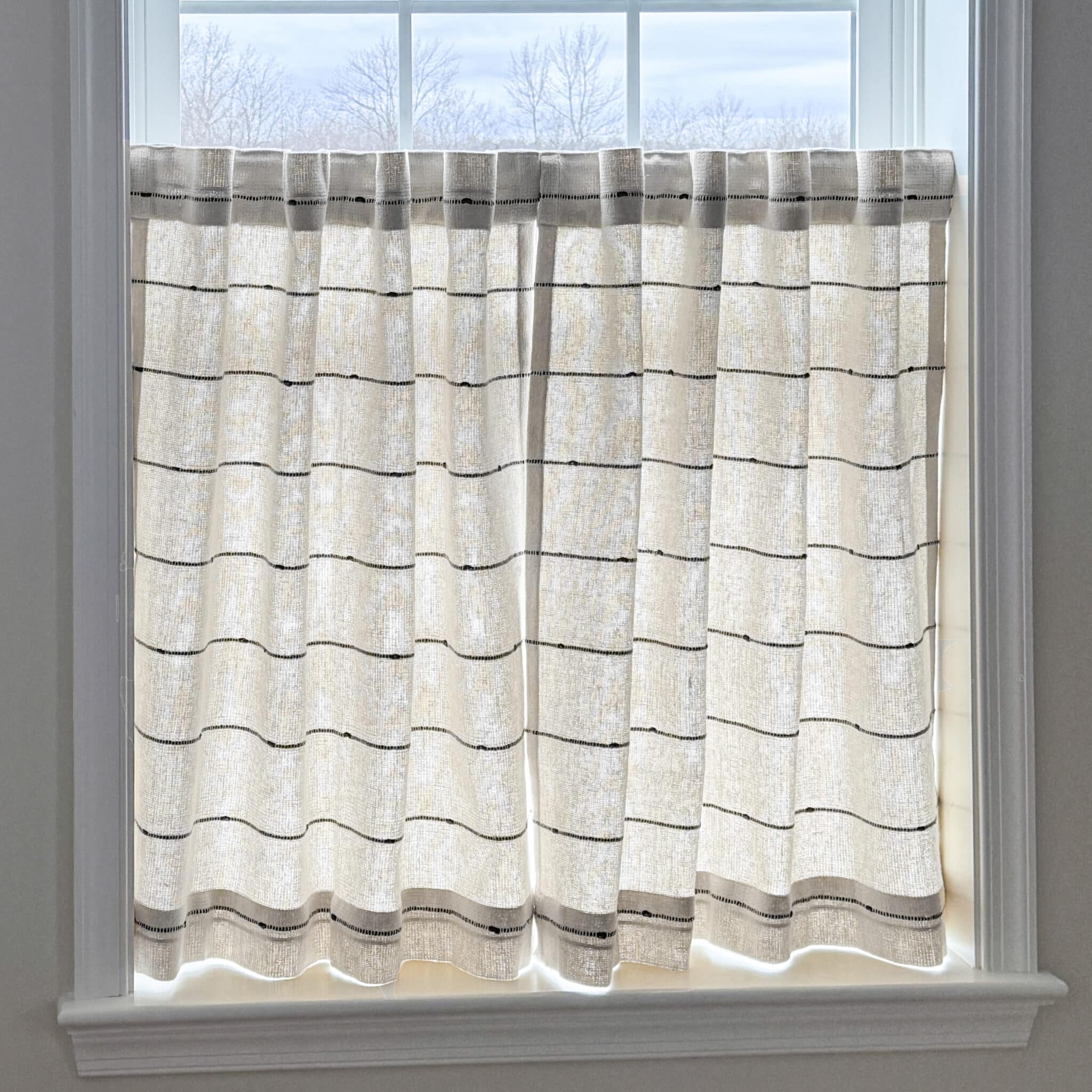 Farmcloth Stripe Tier Set of 2 36Lx36W