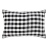 Annie Black Check Pumpkin Patch Pillow 14x22