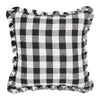 Annie Black Check Pumpkin Pillow 12x12