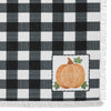 Annie Black Check Pumpkin Placemat Set of 2 13x19