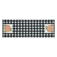 Annie Black Check Pumpkin Runner 12x36