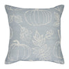 Silhouette Pumpkin Grey Pillow 14x14