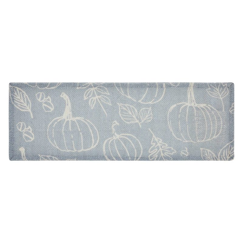 Silhouette Pumpkin Grey Runner 8x24