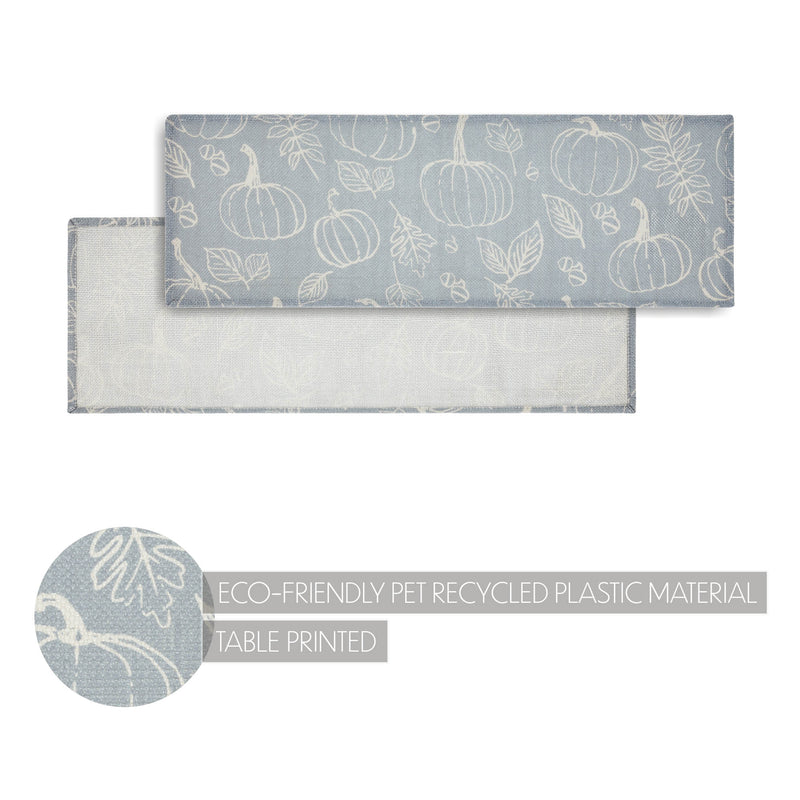 Silhouette Pumpkin Grey Runner 12x36