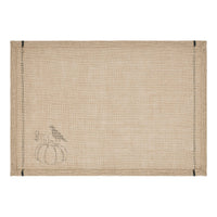 Raven Harvest Burlap Jute Placemat Set of 2 13x19