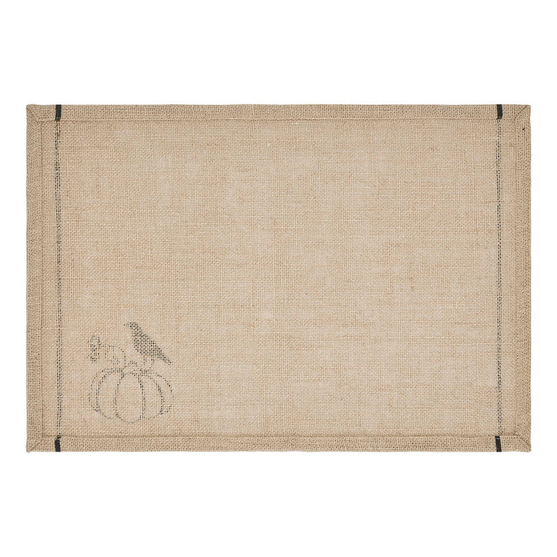 Raven Harvest Burlap Jute Placemat Set of 2 13x19