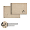 Raven Harvest Burlap Jute Placemat Set of 2 13x19