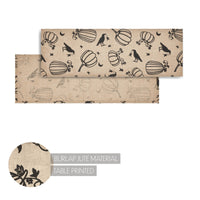 Raven Harvest Burlap Jute Runner 12x36