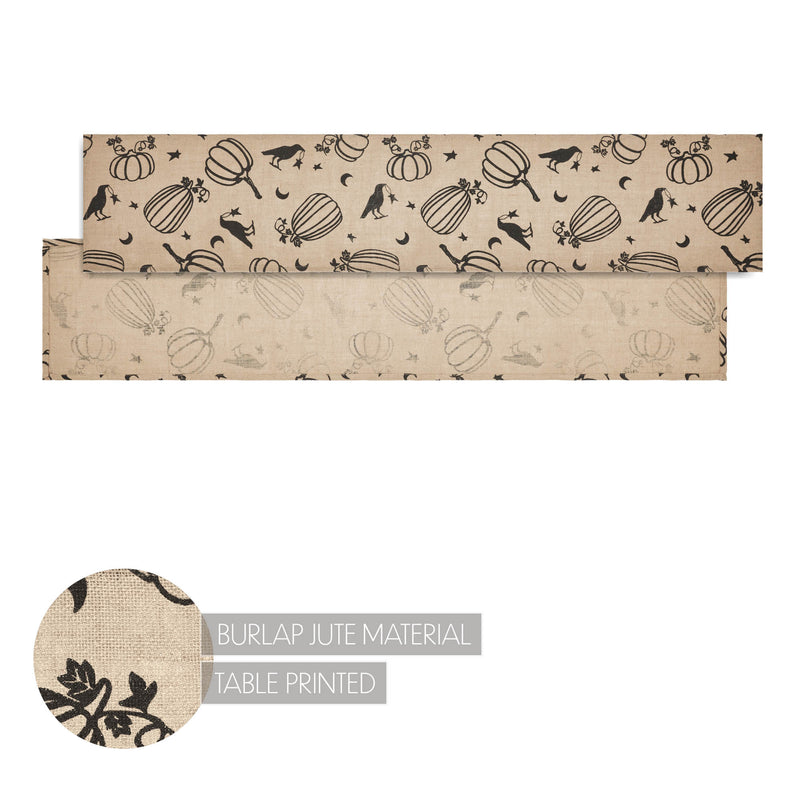 Raven Harvest Burlap Jute Runner 12x60